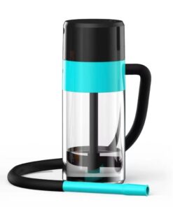 Smart Disposable Electronic Shisha Hookah with Liquid Flavour Bottle - Green