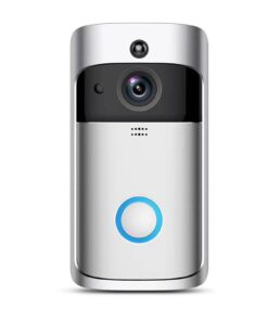 Smart Home Doorbell HD Camera WiFi Night Vision Video Intercom with APP - Silver