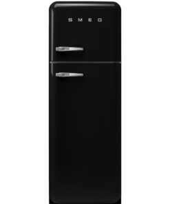 Smeg 60cm Retro Fridge-Freezer (Right Hinge) - Glossy Black