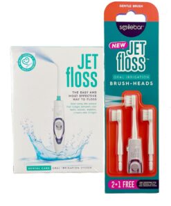 smilebar Jet Floss Oral Irrigator & Brush Heads (Gentle) Combo