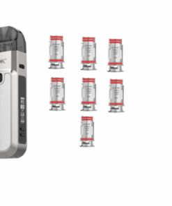 Smok Nord 5 Leather Series Vape Pod Kit Plus 7 Replacement Coils - White