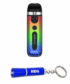 Smok Novo 5 Pod System Kit with HDS Branded Keyring Torch - Red, Blue