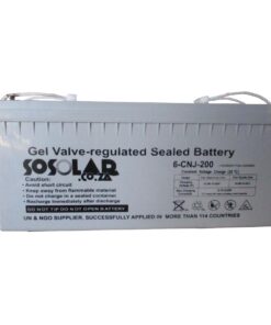 Solar Deep Cycle Gel Battery 200Ah 12v