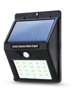 Solar Power Sensor Wall Light 20 LED Bright Wireless Security Motion