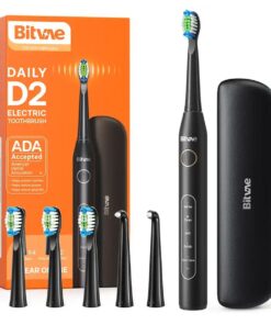 Sonic Electric Toothbrush Smart Memory 4 Brush Heads Rechargeable - Pink