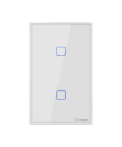 SONOFF T0US US Plug WiFi Touch Panel Switch - White 2 gang