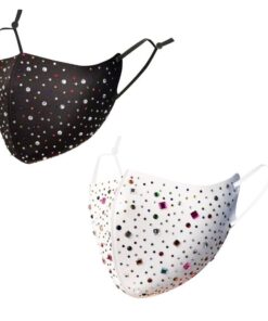 Sophie Moda-Ice Cooling Microfiber Fashion Rhinestone 3D Mask (2 Pack)