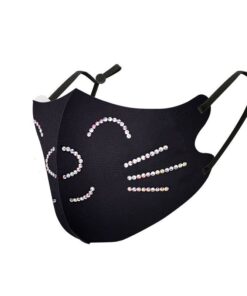 Sophie Moda-Ice Cooling Microfiber Shiny Rhinestone 3D Mask - Cat V2