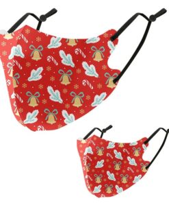 Sophie Moda-Ice Cooling Microfiber X'MAS 3D Mask TYPE A (1x Adult,1x Kids)