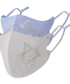 Sophie Moda-Ice Cooling Microfibre Rhinestone 3D - 2 Face Masks