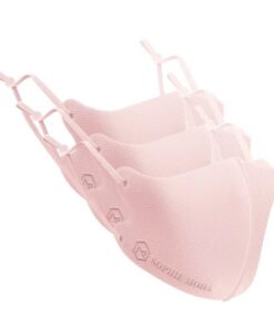 Sophie Moda: Nano Silver Cooling Fibre 3D Adjustable Face Mask (3 Piece) - Pink