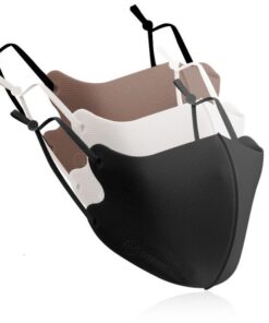 Sophie Moda-New Nano Silver Cooling Fibre 3D Adjustable Adult Mask - 3 Pack V8