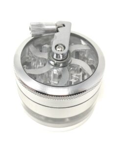 Spice and Herb Grinder with Top Turning Handle, 4 Piece Grinder