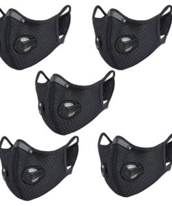 Sport Face Mask with Exhalation Valves - Pack of 5