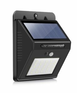 SQI. 25 Led Solar Powered LED Wall Light with Dim Mode + PIR  + CDS Night sensor