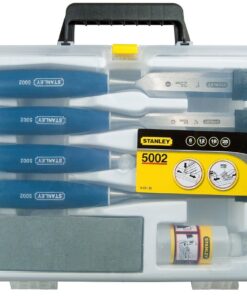 Stanley - Wood Chisel 4 Piece with Oil and Stone