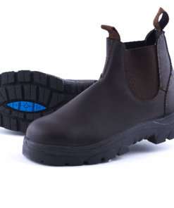 Steel Blue Hobart Chelsea Steel Boots - Brown - UK 12