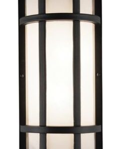 Straight Up Right Aluminium Wall Bracket with Frosted Glass