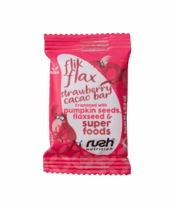 Strawberry & Cacao - Rush Flik Flax Snack Bars 25g (Box of 20)