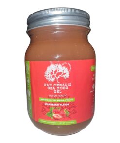 Strawberry Flavored Raw Organic Sea Moss Gel - 525G