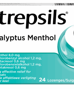 Strepsils 24s, Sore Throat Lozenges, Eucalyptus Menthol