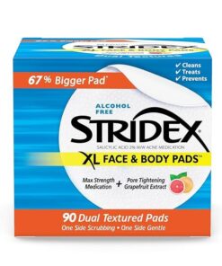 Stridex XL Face Body Pads, 90 Count