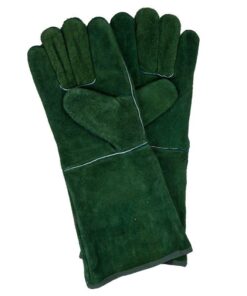 Strike-Arc Leather Welding Glove Elbow Grey/Green