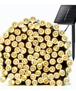 String Lights Fairy Lights Outdoor Solar - 100 LED Bulbs Christmas Lights - Warm White