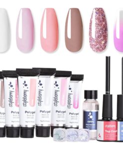 Styleberry Polygel Nail Extension Kit with Tips - Classic Collection - Pink Collection