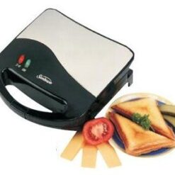 Sunbeam - 2 Slice Chrome Sandwich Maker -SUN0022