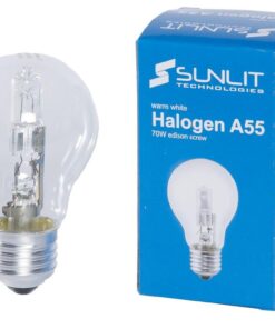 Sunlit Halogen E27 70W Light Bulb - Pack of 10