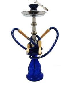Super Hookah/Shisha - 2 Pipes (52cm) - Blue