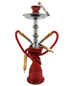 Super Hookah/Shisha - 2 Pipes (52cm) - Red