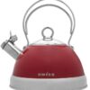 Swiss 2.5LT Gas Gourment Whistling Kettle Red