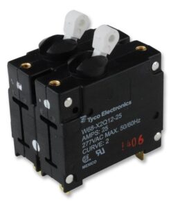 TE Connectivity, Circuit Breaker, Hydromagnetic, 2P, 277V, 25A