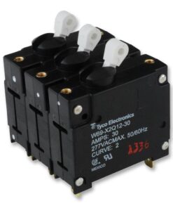 TE Connectivity, Circuit Breaker, Hydromagnetic, 3P, 277V, 30A