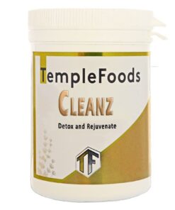 Temple Foods Cleanz 120 Capsules. Best supplement for Detox and Rejuvenate