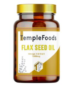 Temple Foods Flaxseed Oil 1000mg Soft Gel Oil Capsules - 100