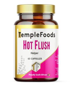 Temple Foods Hot Flush Helper. Capsules for Menopause Symptoms - 60