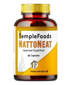 Temple Foods Natto Neat. Japanese Superfood. Nattokinase 2000FU, 400mg. - 120 Pack