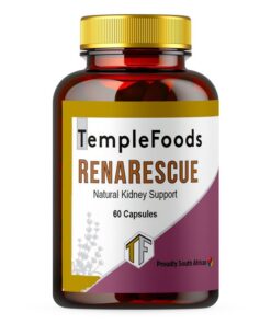 Temple Foods RenaRescue. Kidney Healer. Chanca Piedra, Cordyceps - 60 Pack
