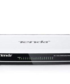 Tenda 16-Port Fast Ethernet Desktop Switch - Black & White
