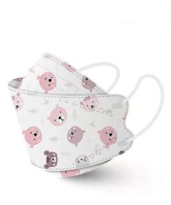 The Friendly Teddy Bear KF94 Kiddies Mask - 10 Pack - White