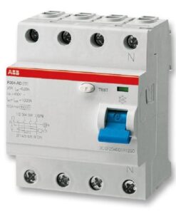 Thermal Magnetic Circuit Breaker, Residual Current, 63 A, 4 Pole, DIN Rail