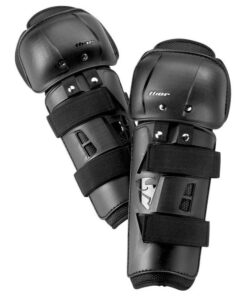 Thor Black Sector Knee Guards (Size: Adult)