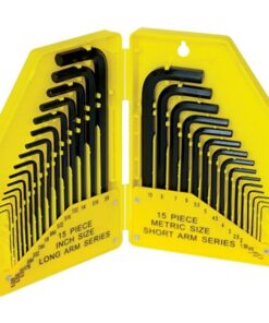 Tork Craft 30 Piece Allen Key Set Metric & Imperial Sizes In Plastic Case