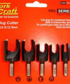 Tork Craft 5 Piece Plug Cutter Set 6-8-10-12-16mm