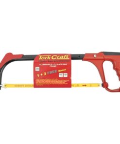Tork Craft Aluminium Alloy Hacksaw Frame 300M C/W 1 + 3 Blades