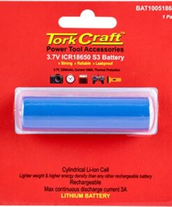 Tork Craft Battery 18650 Lithium 2200Mah Rechargeale Carded 1Pc