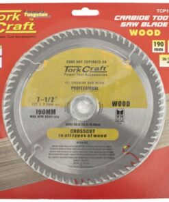Tork Craft Blade Contractor 190 X 72T 30/20/ Circular Saw TCT